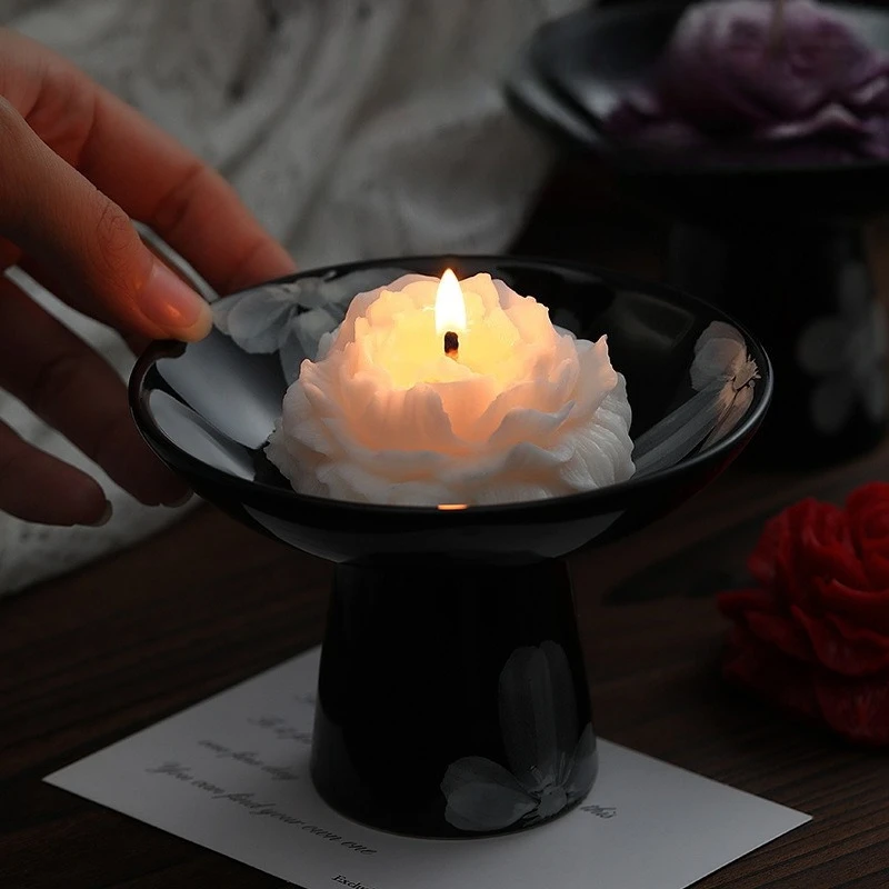 Camellia Scented Candle Premium Sense Ornament Essential Oil Soybean Wax Birthday Gift