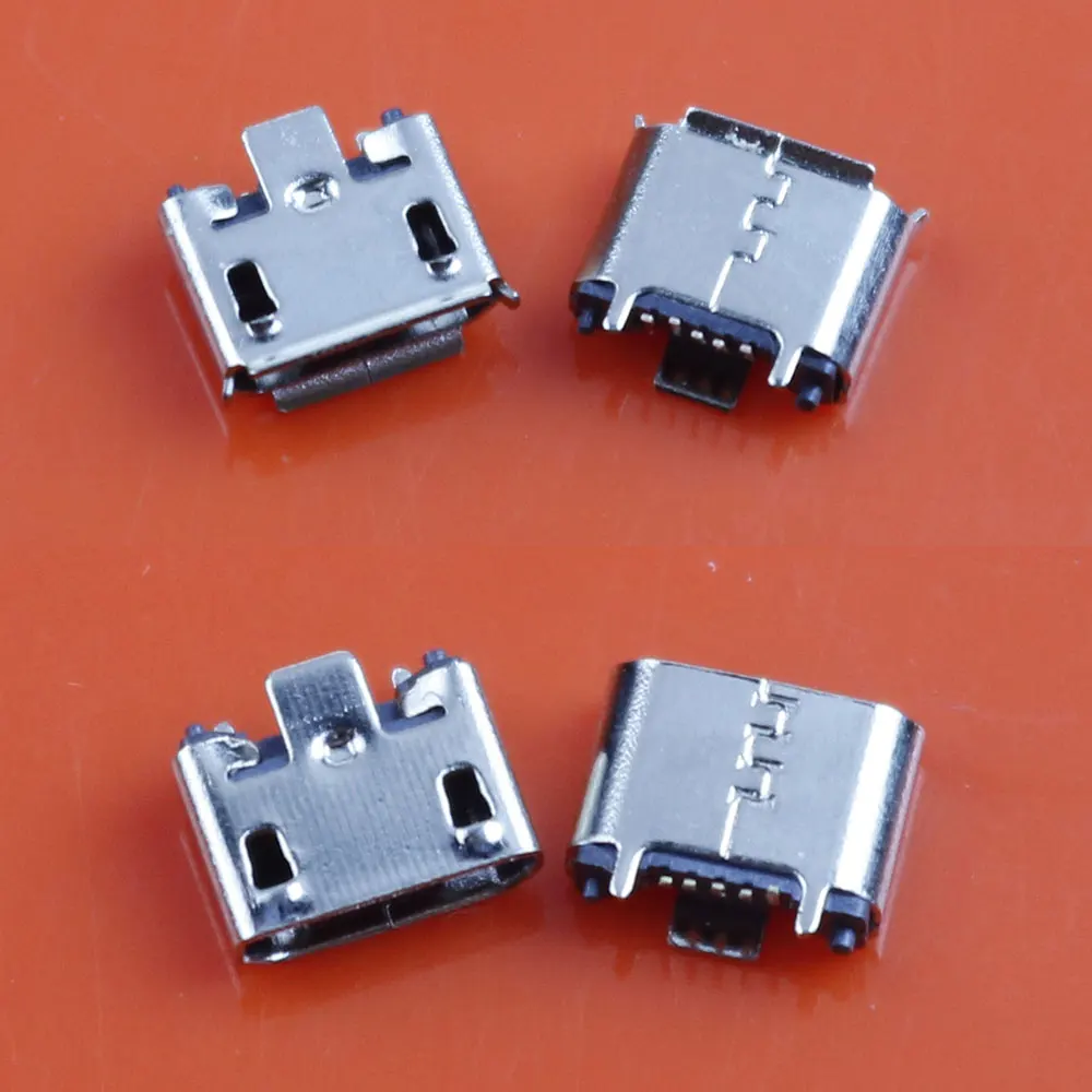 JCD 5pcs Micro Mini USB 5pin Female Seat 180 Degrees Jack 5P Vertical Patch Direct Plug-in USB Connector Power Socket