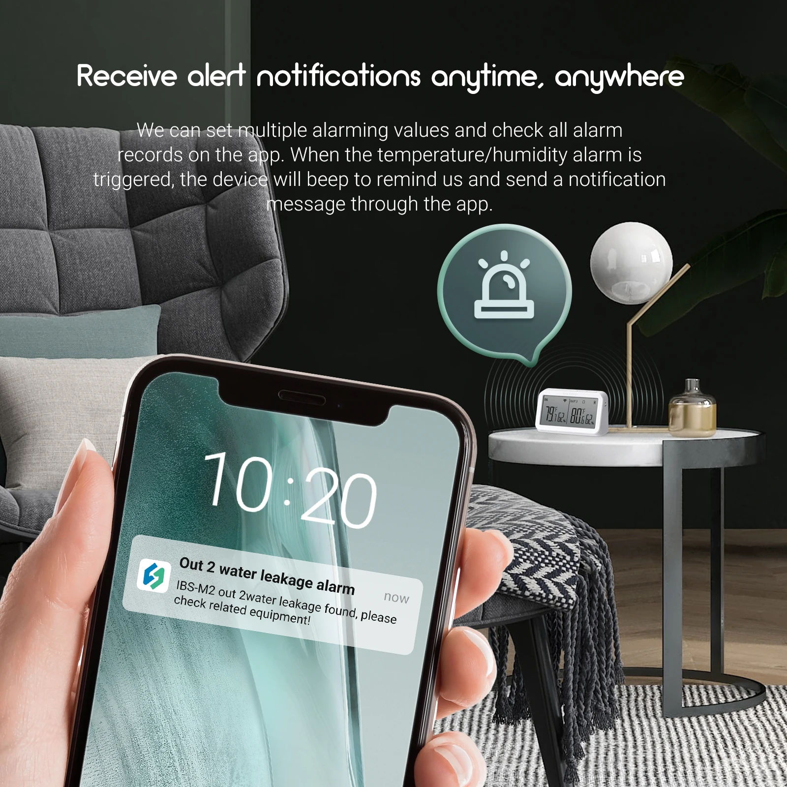 Imagem -04 - Inkbird-gateway Bluetooth com Display Digital Wi-fi App Controle Remoto Ibs-th1ibs-th2 Plus Ibs-th2 Ibs-p02b
