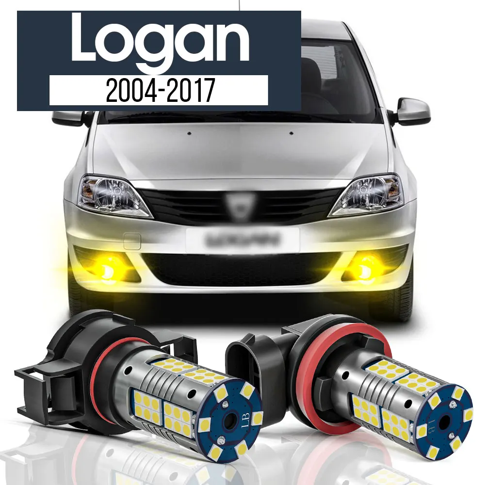 

2pcs LED Fog Light Lamp Blub Canbus Accessories For Dacia Logan 1 2 2005 2006 2007 2008 2009 2010 2011 2012 2013 2014 2015 2016