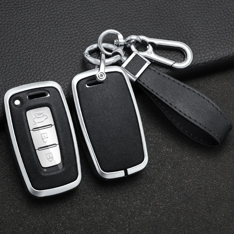 

3 4 Button Zinc Alloy+Silicone Car Key Case For Hyundai IX35 Elantra Sonata 8 9 For Kia Sportage K5 K2 Sorento Optima Forte