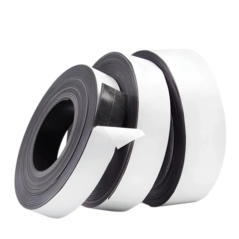 NEW 1Meter Self Adhesive Magnetic Tape Rubber Magnet Tape Strong Flexible Magnet Stripe for Refrigerator Photo Posters 39.37inch