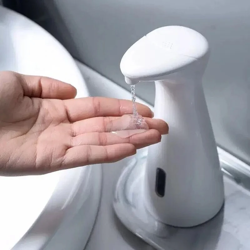 

Automatic Sensor Hand Soap Dispenser, Smart Wash Handpiece, White, High Quality ABS, Waterproof for Bathroom