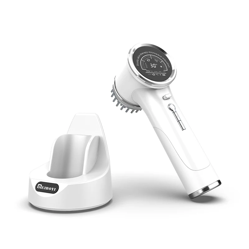 Multifunction Scalp Hair care Laser Comb Red Light Therapy EMS Vibration Heating Head Massager Brush Beauty Salons Home