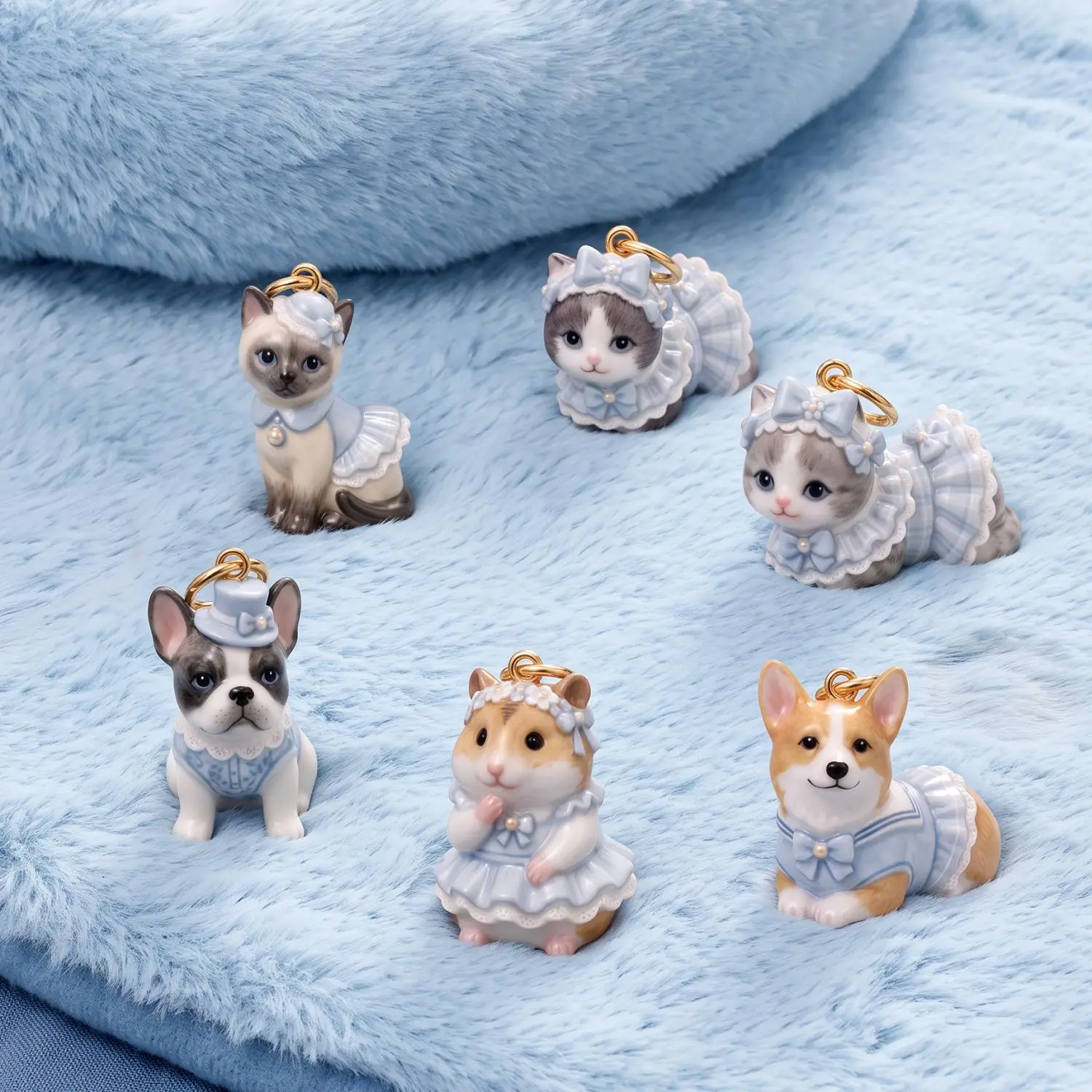 Cartoon Cute Animals Series Pendant Stainless Steel Plate Gold Charms Antique Jewelry Making DIY Handmade Craft Wholesale