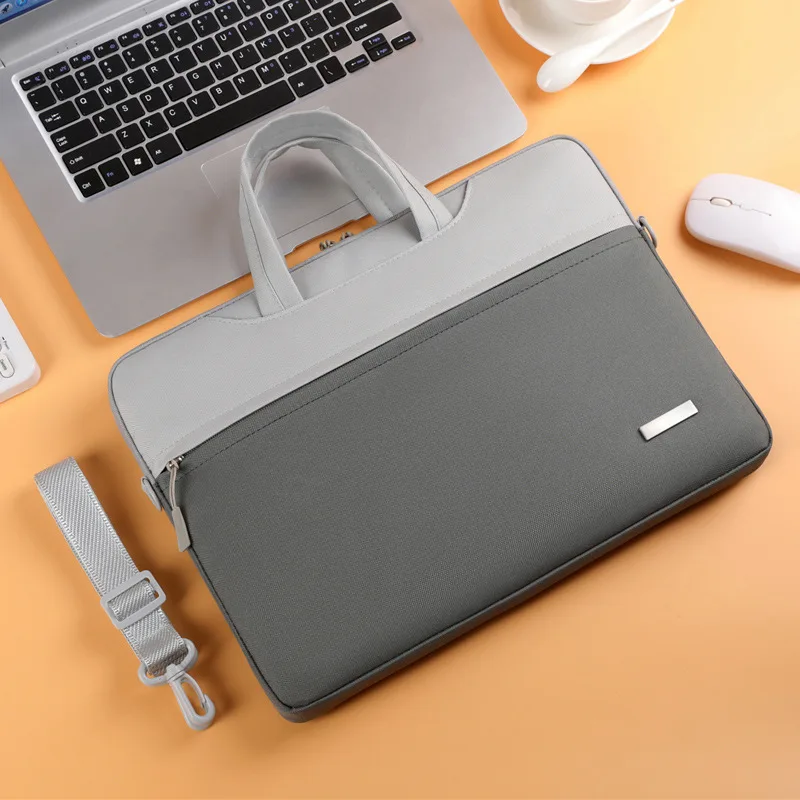

Large Capacity Business Document Oblique Span Laptop Bag Unisex Shoulder Bag For 12 To 15.6 Inch