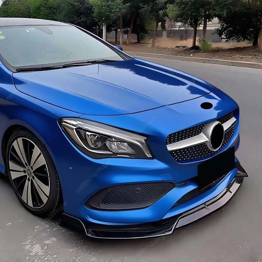 

Front Bumper Lip Diffuser Spoiler Splitter For Mercedes Benz W117 C117 CLA Class CLA180 200 220 260 2016-2019 ABS Black Body Kit