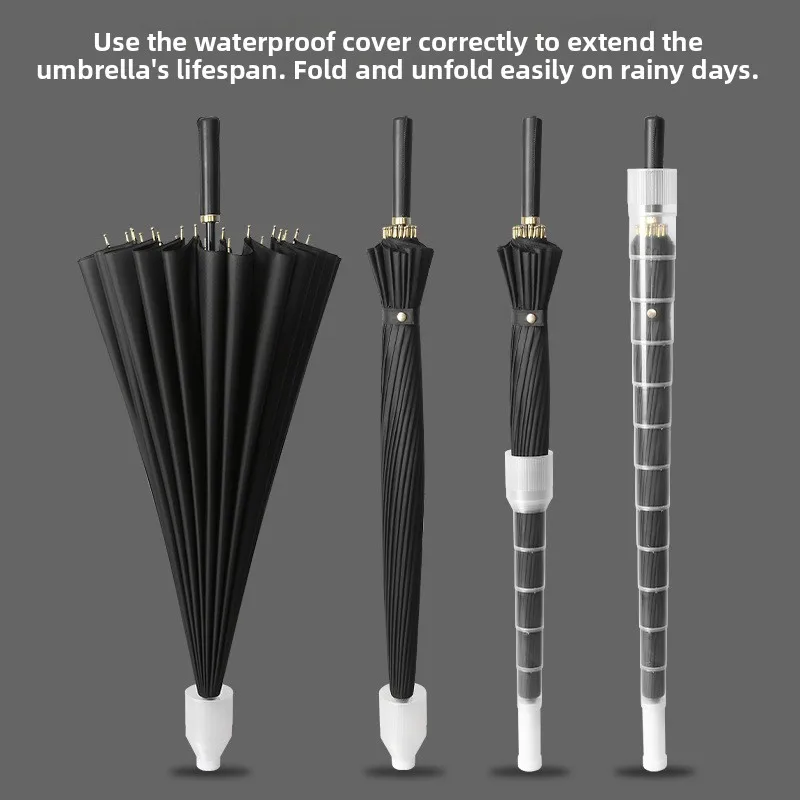 

New Children's Umbrella School Specialty Boys Waterproof Double Automatic Large Reinforced Long Handle Umbrella for Kids