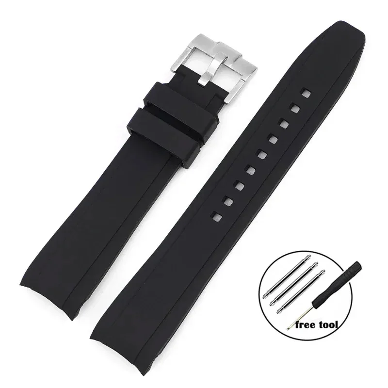 Rubber Strap for Omega for Swatch for Co-Branded Planet Series for Moon Curved Strap Silicone Band 20mm Men Women Sport Bracelet