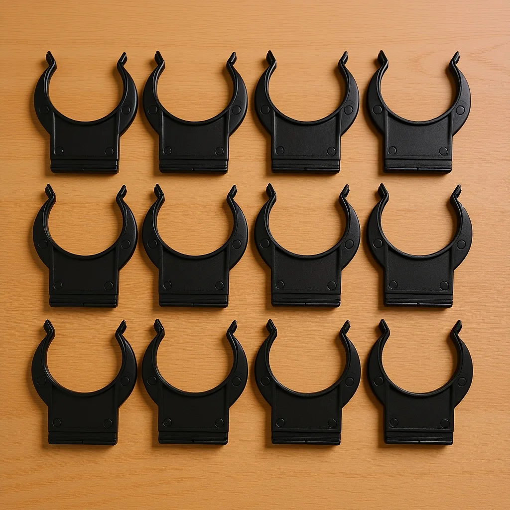 

20Pcs Furniture Foot Plinth Clips Plastic Cabinet Leveler Kick Board Clips Kitchen Leg Clamp for Floor Protection