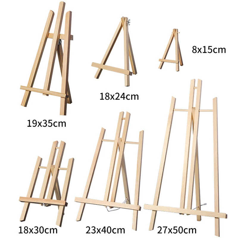 Mini Easel Frame Kreatif Segitiga Kartu Pernikahan Berdiri Tampilan Pemegang Anak Lukisan Kerajinan Artis Persediaan