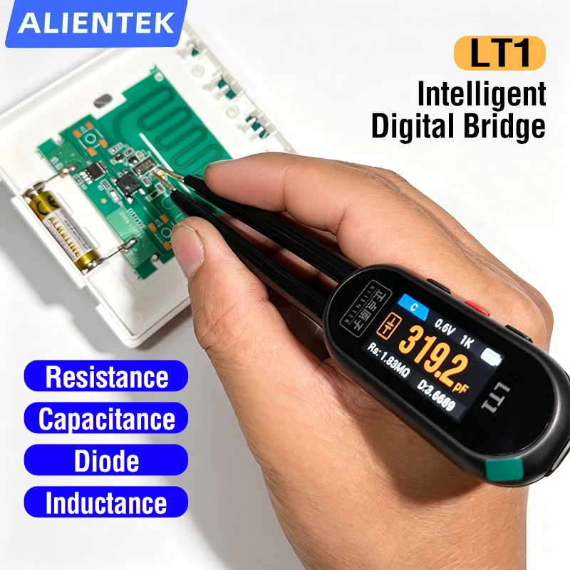 ALIENTEK LT1 Smart LCR Tweezer Intelligent Digital Bridge Auto Identify High Precision Portable Electronic Repair Tools