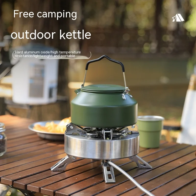 

Portable Tea Kettle for Outdoor Adventures, Large Capacity for Multiple People, Ideal for Camping and Hiking