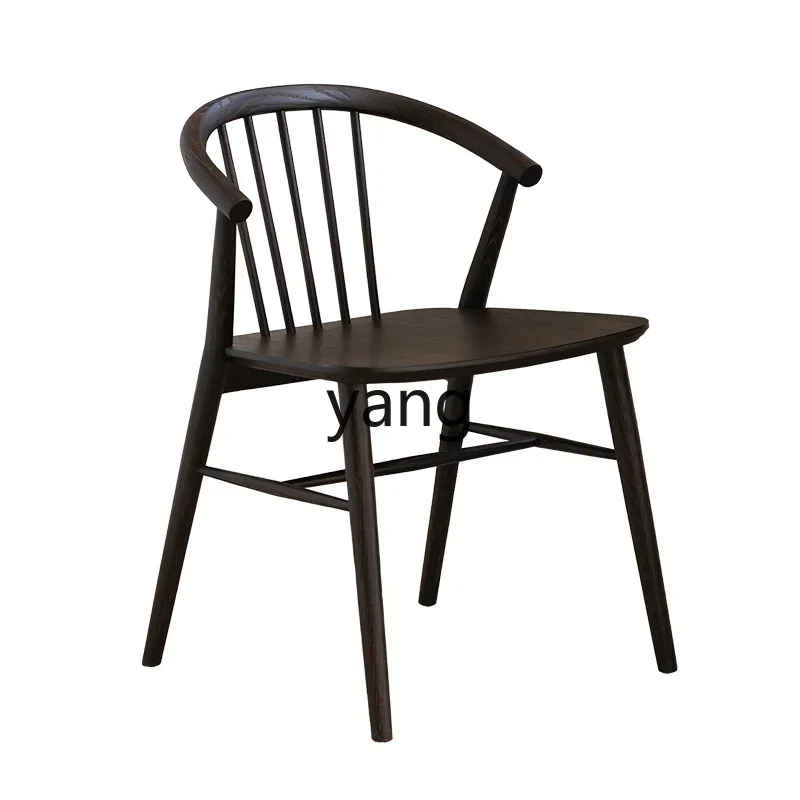 LTT expression British oak solid wood armchair Internet celebrity dining chair