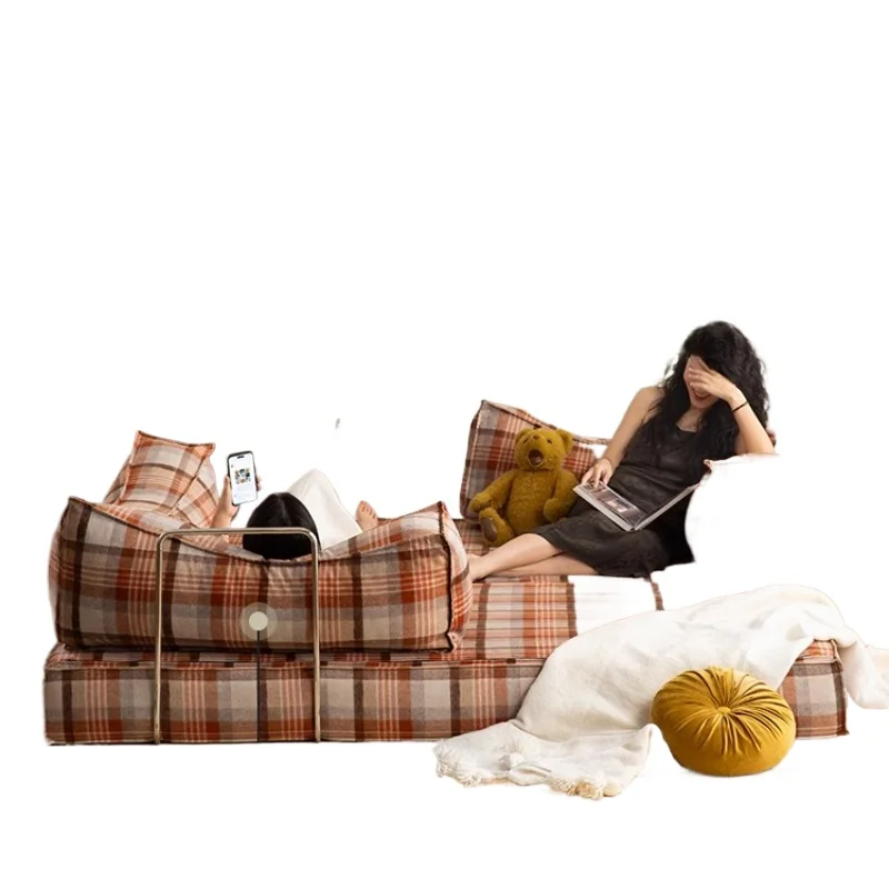 

American Teddy single fabric sofa small apartment living room folding dual-purpose 2025 new sofa bed