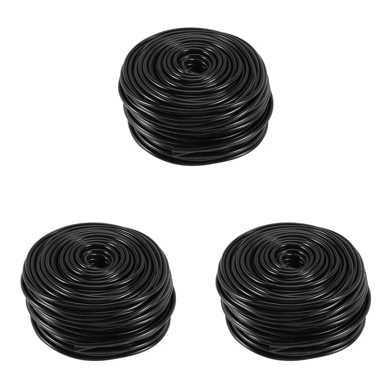 3Pcs 50M Watering Tubing Hose Pipe 4/7Mm Hose Drip Garden Irrigation System