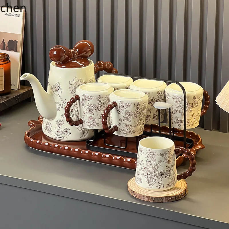 YFY  ceramic waterware set - premium tea set, teapot - 2026 new arrival, perfect housewarming, moving, or wedding gift