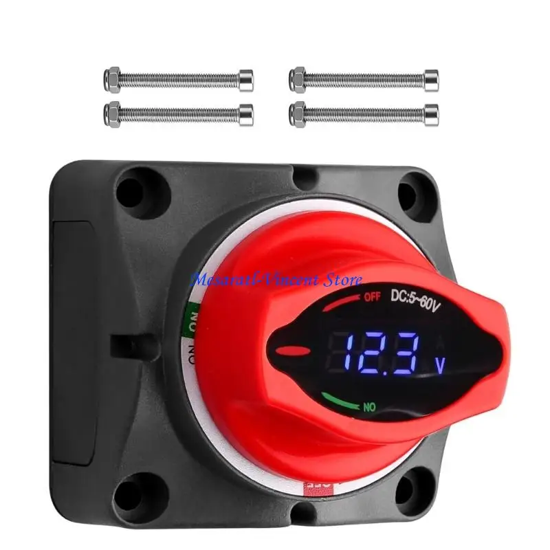A70F 250A Hochstrom-Universal-Batterietrennschalter mit digitaler Spannungsanzeige, geeignet für den Einsatz auf Booten und LKWs – Detail 9