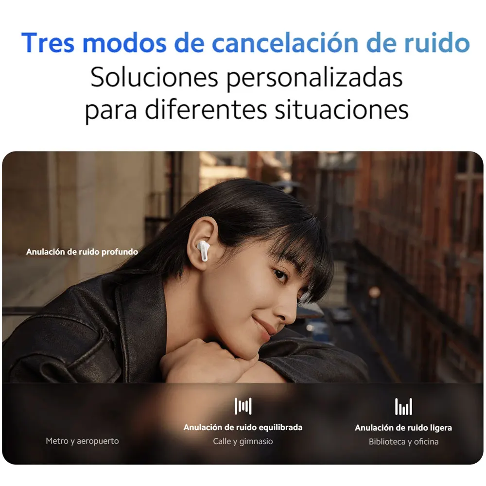 Xiaomi-auriculares inalámbricos Redmi Buds 5, dispositivo de audio con Bluetooth 5,3, cancelación activa de ruido, control táctil, hasta 46dB,