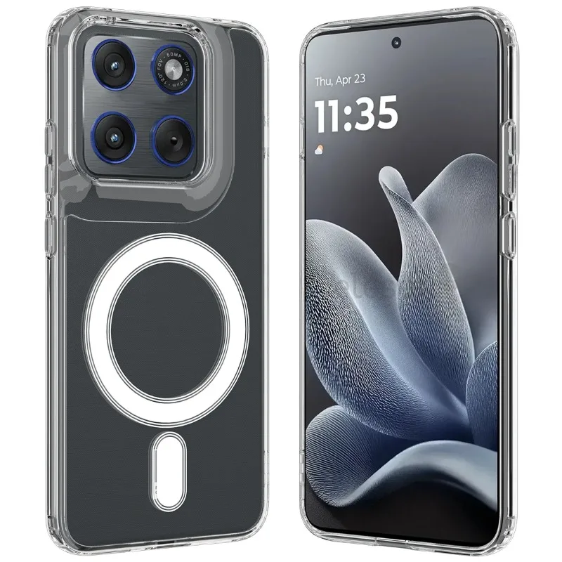 Акриловый чехол для Motorola Moto Signature XT2603-2 5G Edge 70 Ultra X70 Air Pro, магнитный, для Magsafe, прозрачный, противоударный чехол для телефона