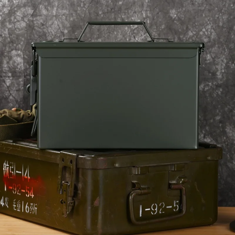 Lockable Metal Tool Box Portable Handheld Protective Case Multifunctional Hardware Storage Box Home Mini Safe