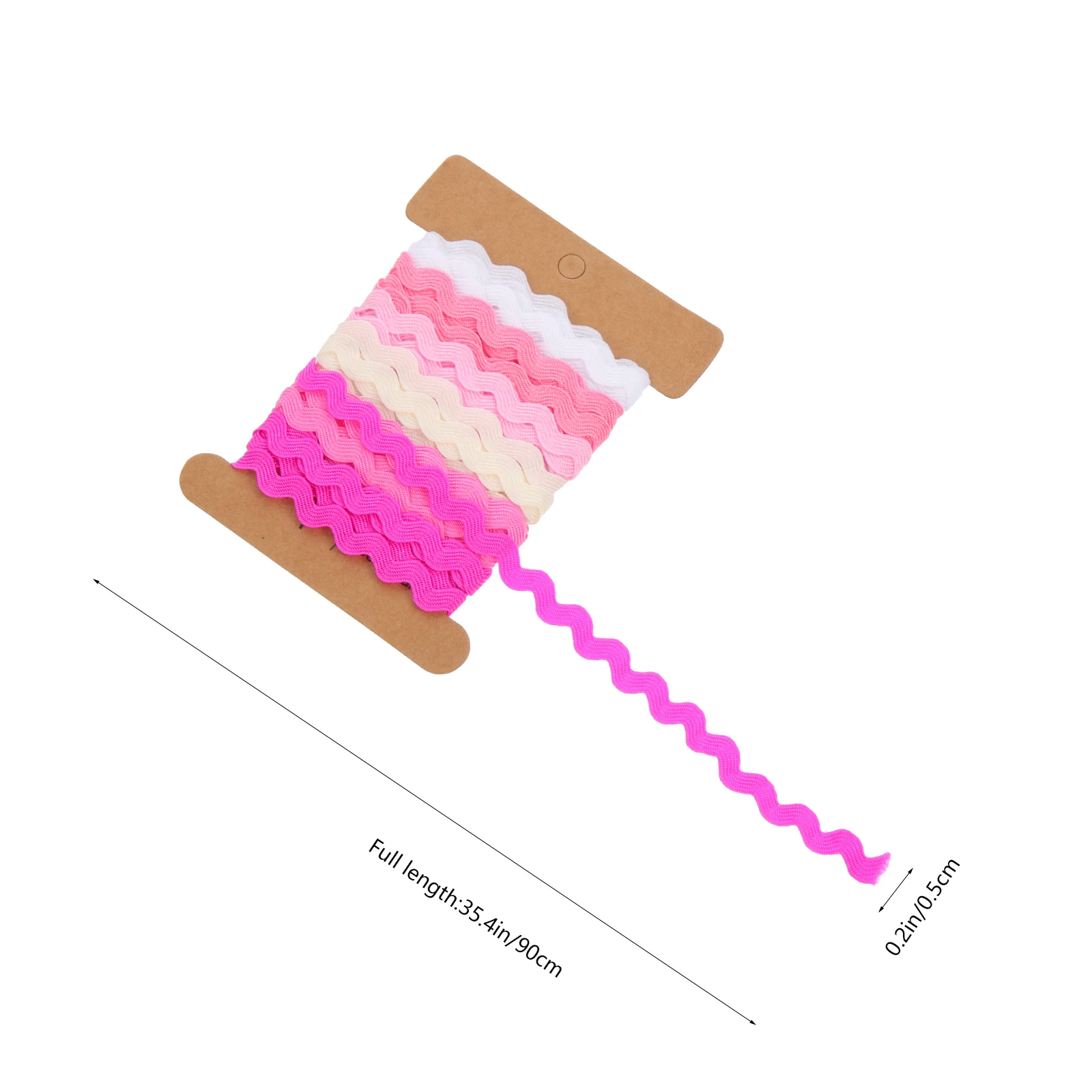 

Colorful Wave Ribbon Curved Webbing Decorative Trim for Sewing Fringe Wavy Ribbon DIY Craft Embroidery Handmade Clothing