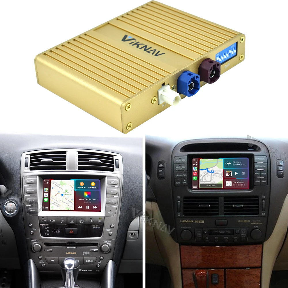 New Upgrade Carplay Decoder Box For Lexus IS LS 2005-2008 Android Auto GPS Navigation Multimedia Player Linux Interface