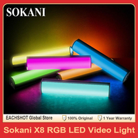 Sokani X8 RGB LED Video Stick Handheld Wand Portable Photography Lighting APP Control Mini Tube Fill Light for Tiktok/YouTube