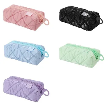 Schreibwaren-Briefpapier-Tasche, Bonbonfarben, Schreibwaren-Organizer, große Stifttasche, große Kapazität, einlagiges Federmäppchen, Bleistiftbox