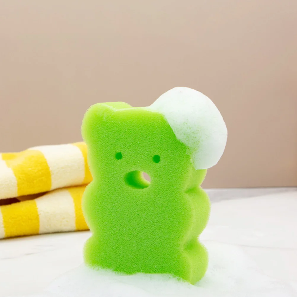 6 قطع من إسفنجة الاستحمام الكرتونية للأطفال، أداة تنظيف الجسم المريحة المحمولة، أداة الاستحمام، إسفنجة حمام الطفل #5