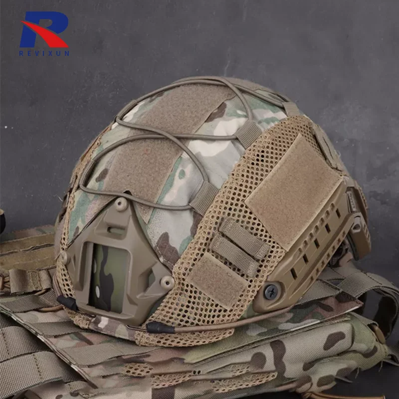 

Revixun Tactical Helmet Cover for Fast Helmet Cover Multicam Ballistic Helmet Cover Tactical Military Accessories