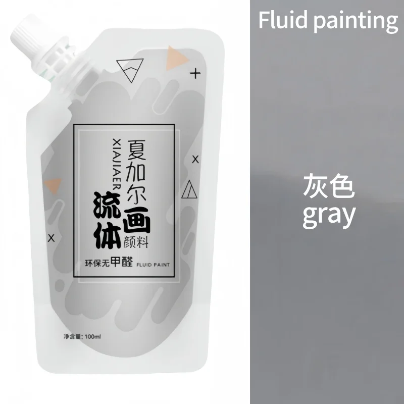 100 ml/multi-color xiajiaer vloeibare verf acrylverf zak gewelddadige beer DIY decoratieve schilderkunst vloeibare vloeibare kleurstof