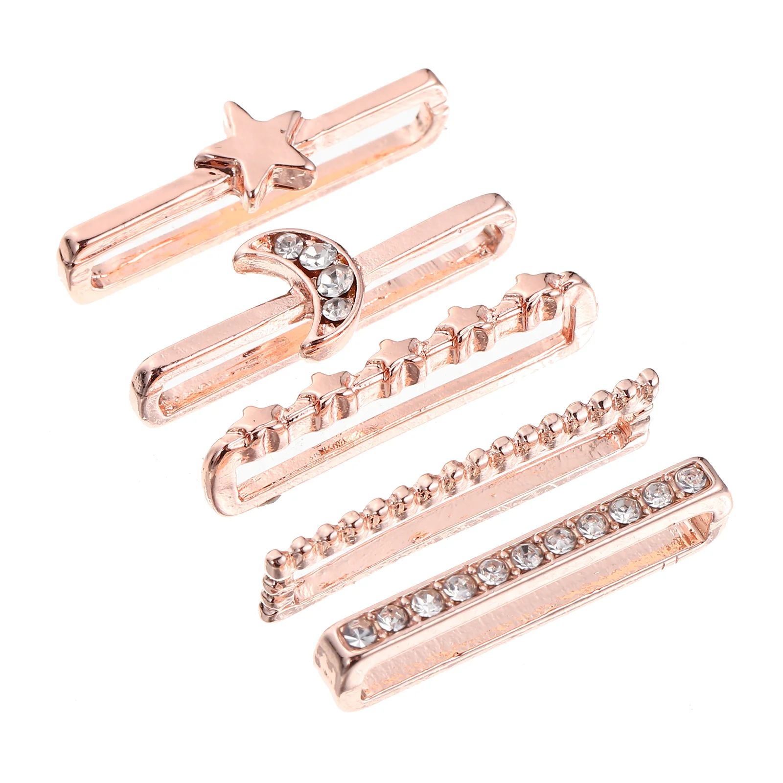 

5 Pcs Decorative Ring Watch Bands Watchband Loops Decorations Charm Nails Strap Charms Alloy Replacements Exquisite