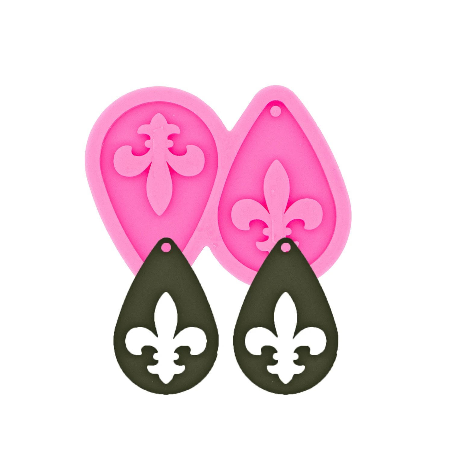 Tassel Earring Silicone Mold for Epoxy Resin DIY Mermaid Pendant Jewelry Art Craft Supplies