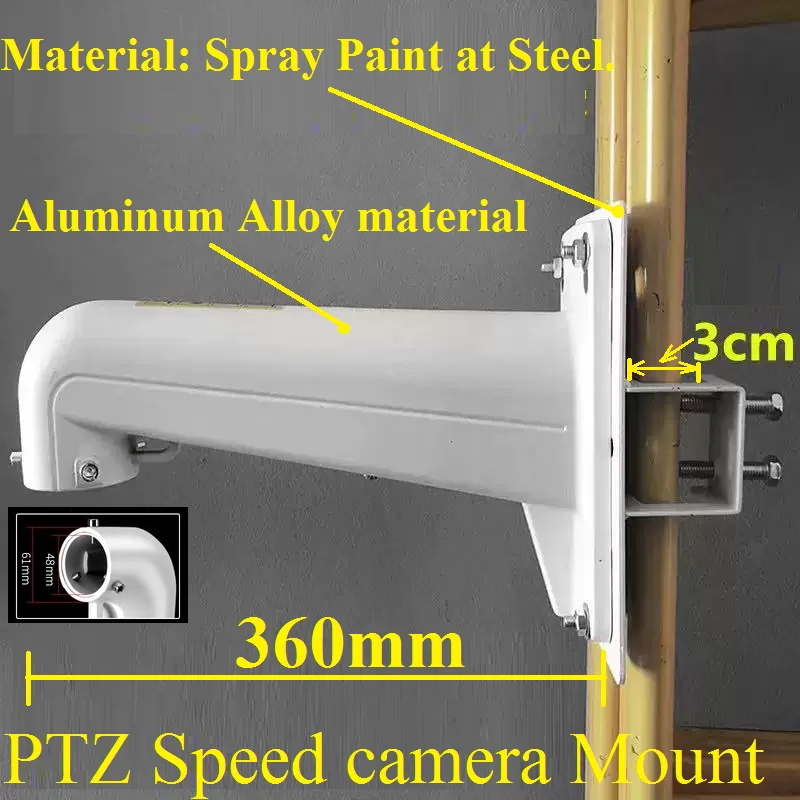 Stainless Steel structure camera bracket channel steel clamper dome camera integrated auxiliary bracket Speed PTZ camera bracket