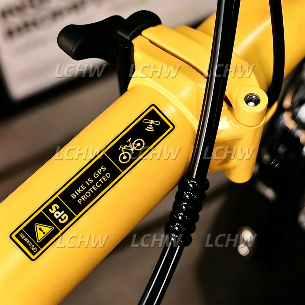 2x Warning Bike Is GPS Protected Sticker Car Styling Vinyl Tape Bicycle Cyling Race Alarm Security Decals