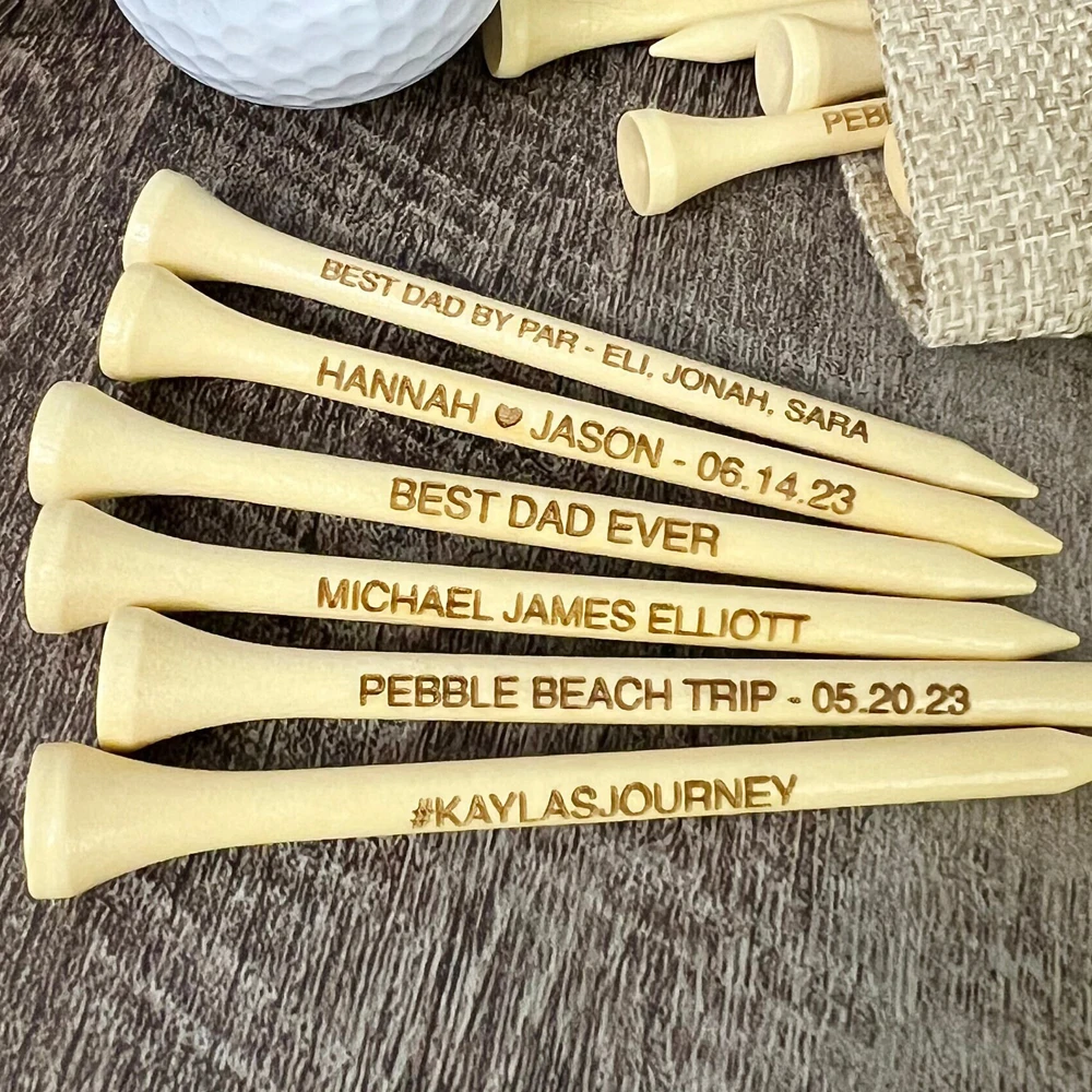 Custom wooden Golf Tees For Wedding Favor Personalized Wedding Gift Engraved Golf Tees  Present Special Gift for Golfer