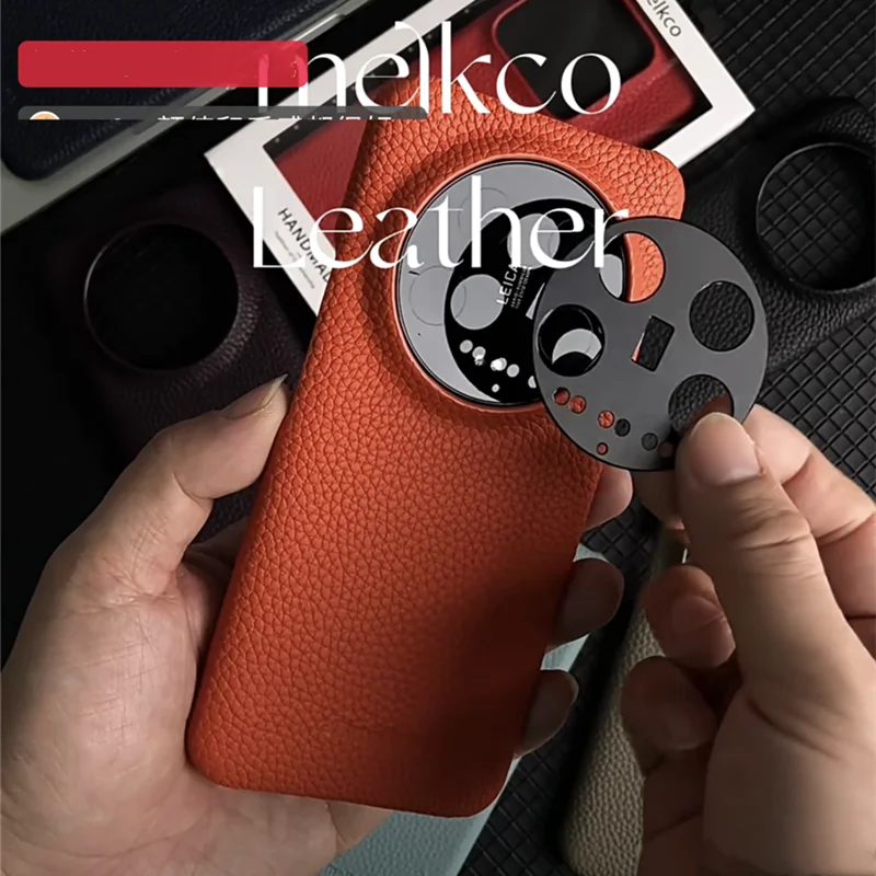

Чехол из натуральной кожи Melkco премиум-класса для Xiaomi 14 15 Ultra Mi 14/15 Pro с защитной пленкой для объектива камеры, деловой твердый чехол из воловьей кожи