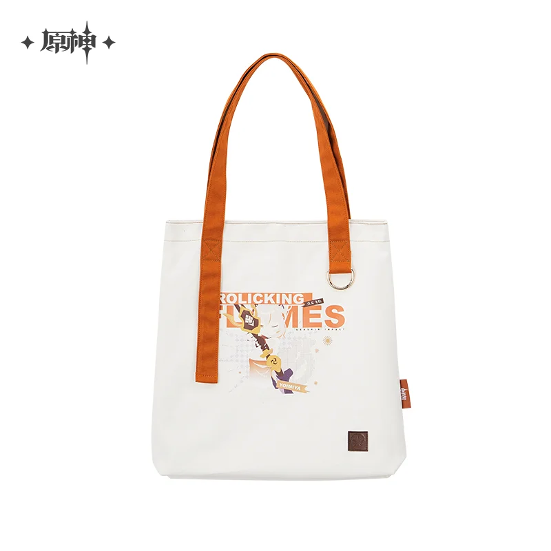 

Genshin Impact Official Yoimiya Impression Apparel Series Canvas Bag Magnetic Snap Closure Perfect for Daily Commute Collection