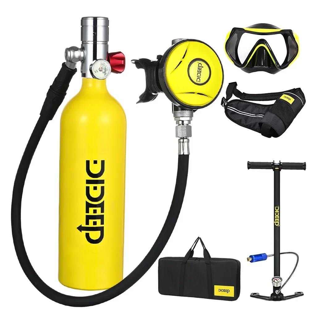 New Hot Selling High Quality Mini Scuba Tank Oxygen Cylinder 1L Economic Scuba Diving Bottle Lung Air Tank