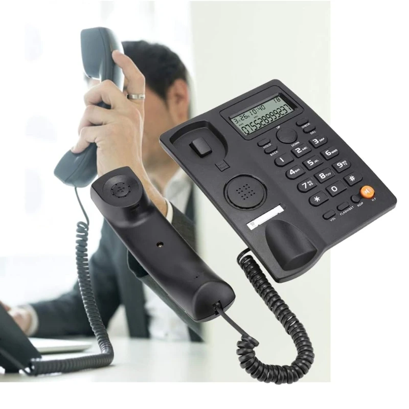 896F Big Button Landline Phones with Caller Identification for Front Desk Home Hotel