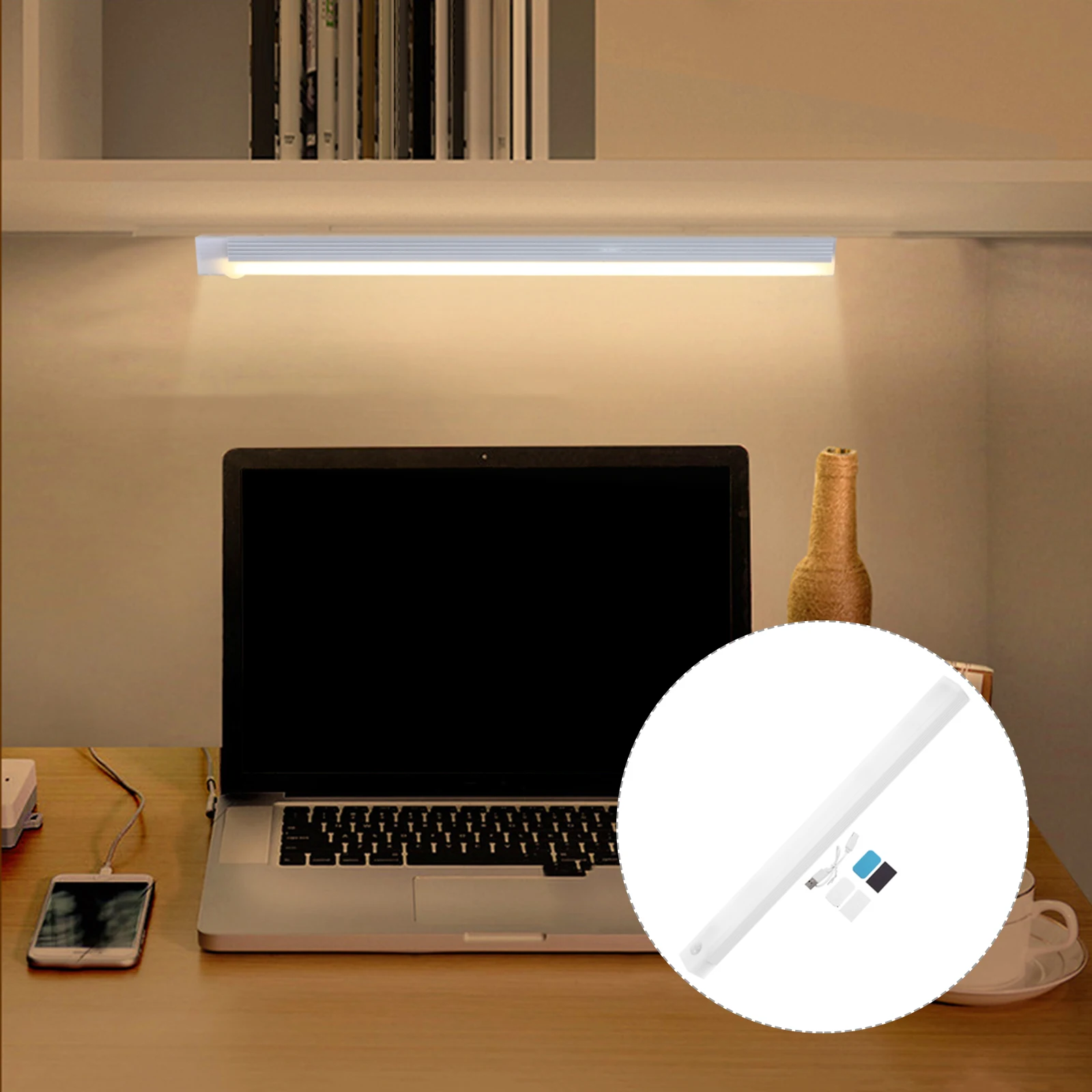 

1 set 1 Setaluminum Alloy Cabinet Usb Charging Body Sensing Led Wardrobe Light Home Light For Bathroom Closet Stairs
