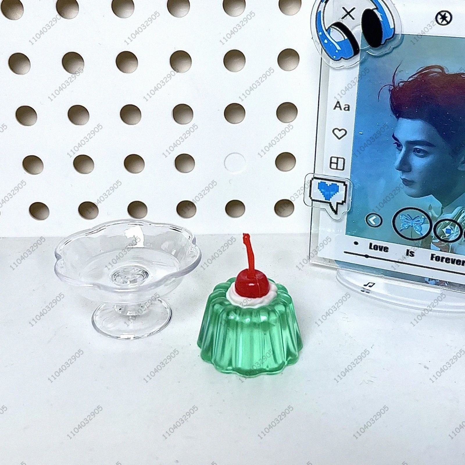 Modelo de taza de Soda verde, artesanía hecha a mano, helado de Soda, taza de cristal artesanal, adornos de escritorio, regalo de decoración para habitación de niñas