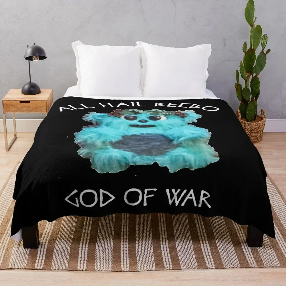 

All Hail Beebo Throw Blanket halloween Bed linens Retros bed plaid Blankets