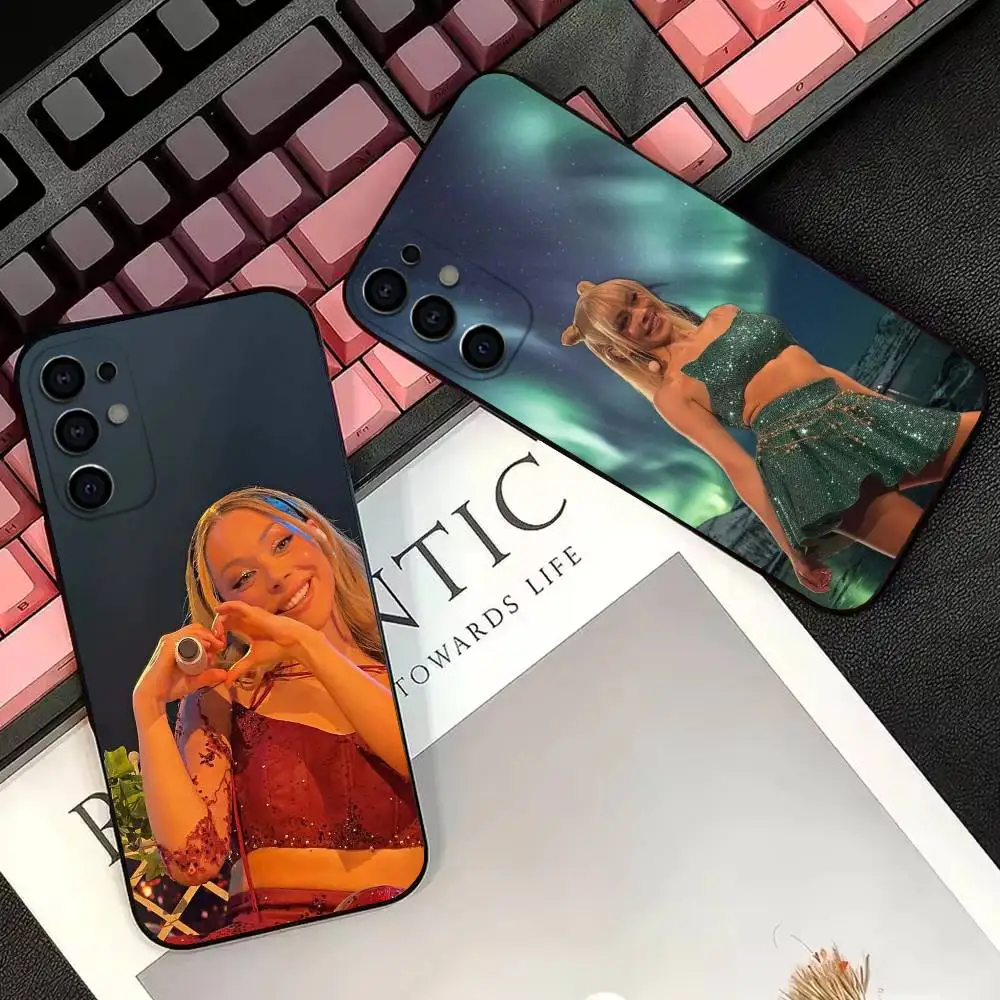 A-Ayliva Singer Phone Case Transparent Silicone Soft For Samsung S25,S24,S21,S22,S23,S30,Ultra,S20,Plus,Fe