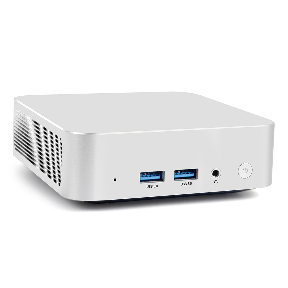 Mini ordenador con ventilador W6, Intel Celeron N100, Quad Core, hasta 32GB, DDR4, NVMe, Wifi 6, Windows 11, mini pc, 2 x HDMI, LAN, hogar, oficina