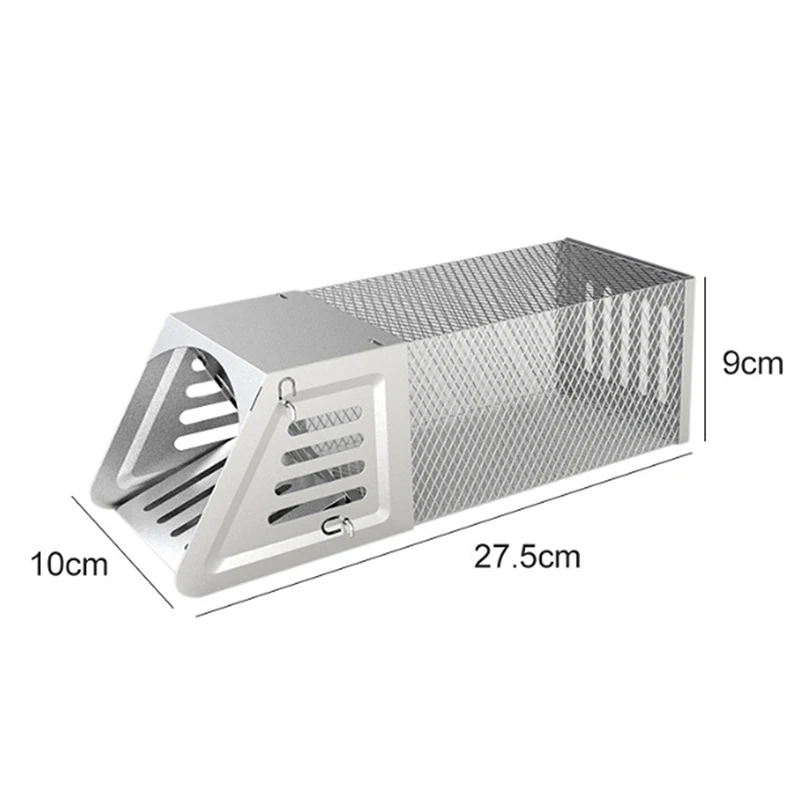 Single Door Continuous Rat Hole Mouse Trap Safe Firm Iron Net Household Mouse Catcher Humane Indoor Outdoor Rat Trap Rat Cage