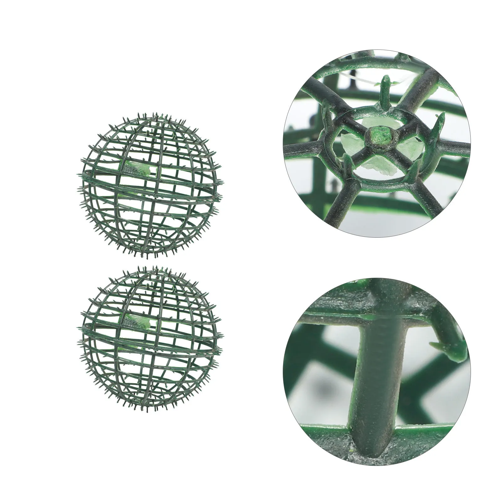 

2Pcs Flower Balls Rack Eco-Friendly Plastic Flower Arrangement Holder Split Design DIY Wedding Garden Decoration