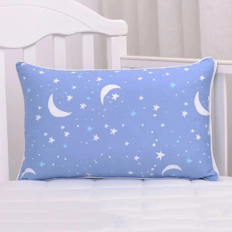 Cuscino per dormire traspirante per bambini proteggi la copertura in cotone modello cartone animato federa per bambini asilo speciale pisolino piccola federa