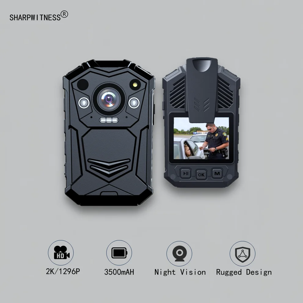 SHARPWITNRESS S21J Full HD Body Camera with 128GB Large Storage 3500MAH Large battery for Security Guard and Law Enforcement